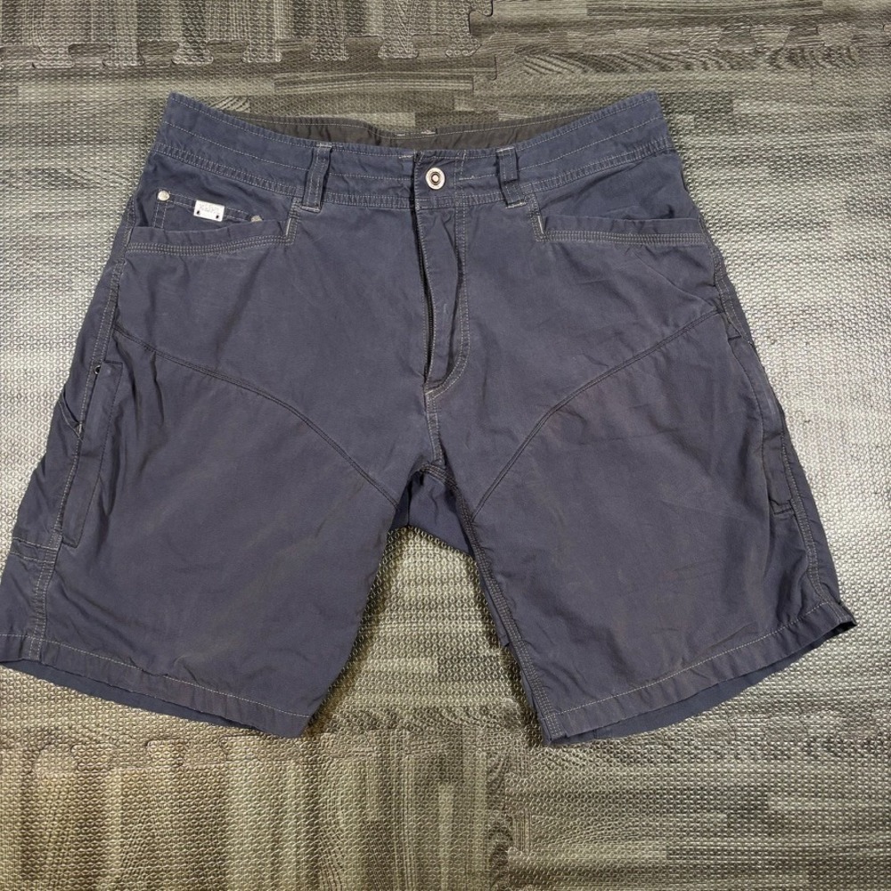 Kuhl Shorts Mens 35 Gray Hiking Cargo Stretch 10" Konfidant Air 5103 Outdoor